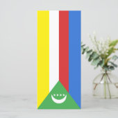 Comorese vlag menu (Staand voorkant)