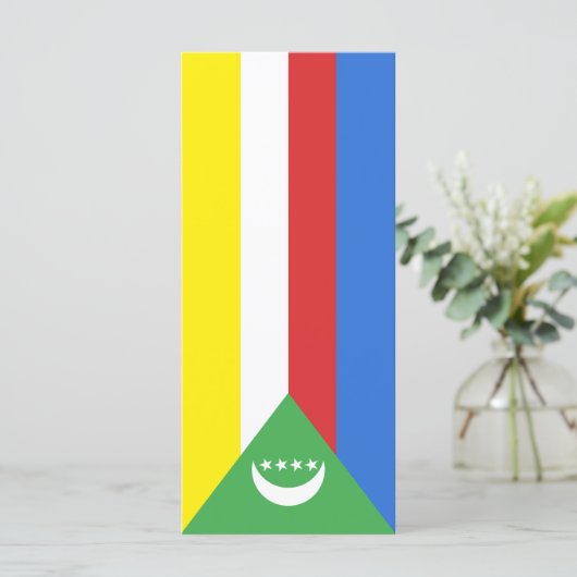 Comorese vlag menu (Staand voorkant)