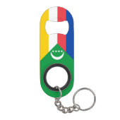Comorese vlag mini flessenopener (Achterkant)