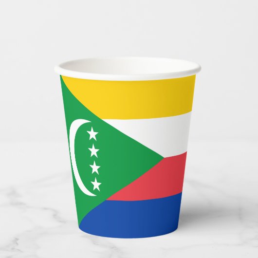 Comorese vlag papieren bekers (Voorkant)