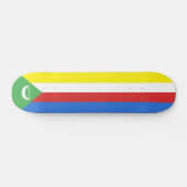 Comorese vlag persoonlijk skateboard (Horizontaal)