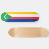 Comorese vlag persoonlijk skateboard (Horizontaal)