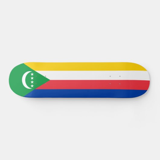 Comorese vlag persoonlijk skateboard (Horizontaal)