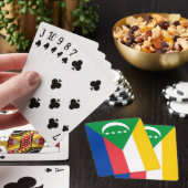 Comorese vlag pokerkaarten (Insitu)
