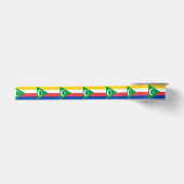 Comorese vlag satijnen lint (Voorkant)