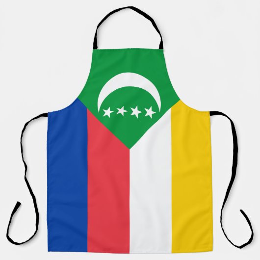 Comorese vlag schort (Voorkant)