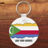 Comorese vlag sleutelhanger (Voorkant)