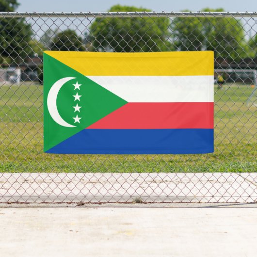 Comorese vlag spandoek (Insitu)