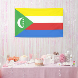 Comorese vlag spandoek