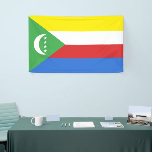 Comorese vlag spandoek (Beurs)