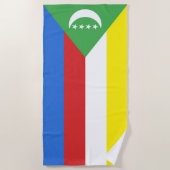 Comorese vlag strandlaken (Voorkant)