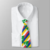 Comorese vlag stropdas (Gebonden)