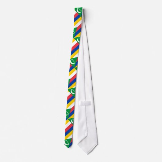 Comorese vlag stropdas (Achterkant)