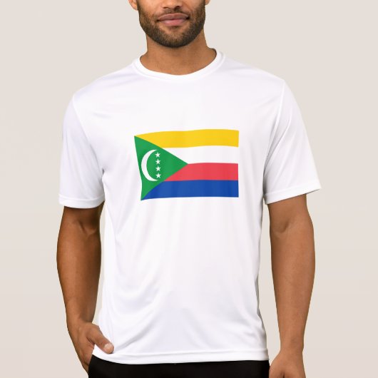 Comorese vlag t-shirt (Voorkant)