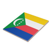 Comorese vlag tegeltje (Zijkant)