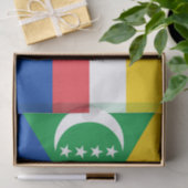Comorese vlag tissuepapier (Geschenk)