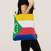 Comorese vlag tote bag (Dichtbij)