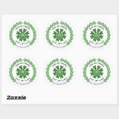 Comorese zeehond, Comoren Ronde Sticker (Vel)