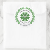 Comorese zeehond, Comoren Ronde Sticker (Tas)