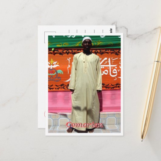 Comoros - Comorien - Briefkaart (Voorkant / Achterkant in situ)