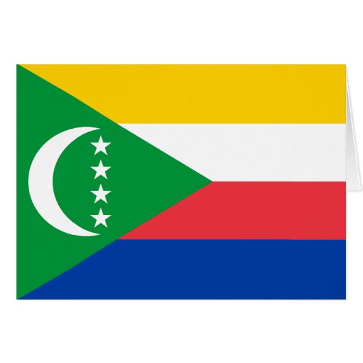 Comoros Flag (Voorkant Horizontaal)
