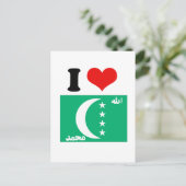Comoros Flag Briefkaart (Staand voorkant)