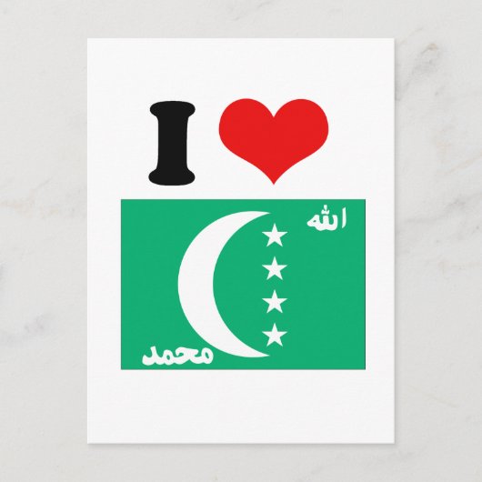 Comoros Flag Briefkaart (Voorkant)