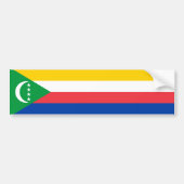 Comoros Flag Bumpersticker (Voorkant)