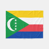 Comoros Flag Fleece Deken (Voorkant (Horizontaal))