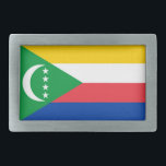 Comoros Flag Gesp<br><div class="desc">Patriottische vlag van de Comoren.</div>