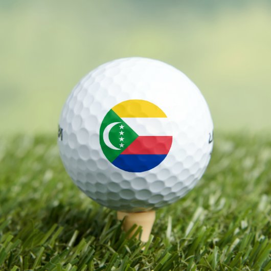 Comoros Flag Golfballen (Insitu Shirt)