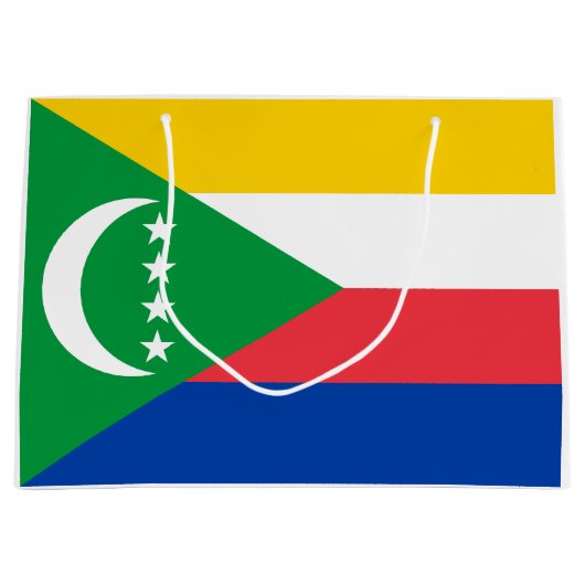Comoros Flag Groot Cadeauzakje (Voorkant)