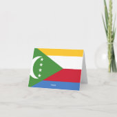 Comoros Flag Kaart (Achterkant)
