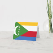 Comoros Flag Kaart (Voorkant)