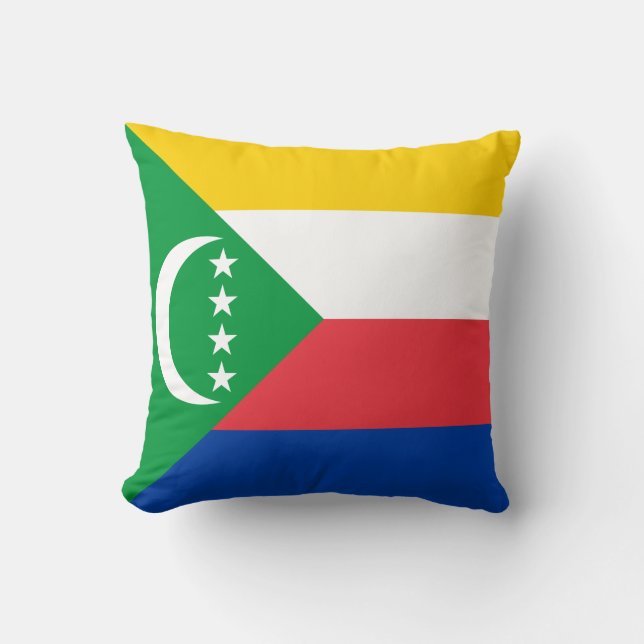 Comoros Flag Kussen (Voorkant)