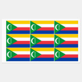 Comoros Flag Labels (Vel)