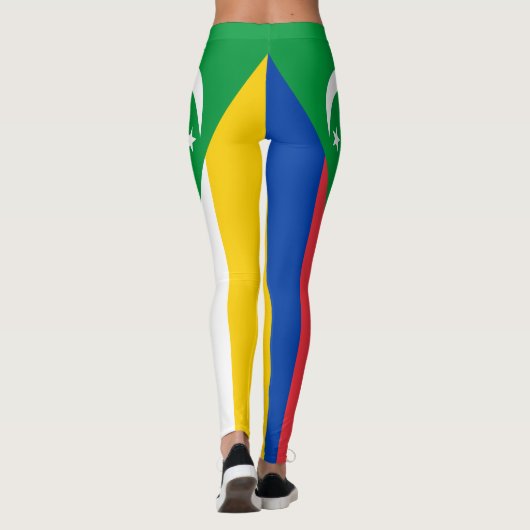 Comoros Flag Leggings (Achterkant)