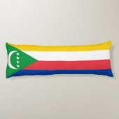 Comoros Flag Lichaamskussen (Achterkant)