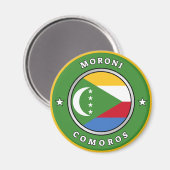 Comoros Flag Magneet (Voorkant / Achterkant)
