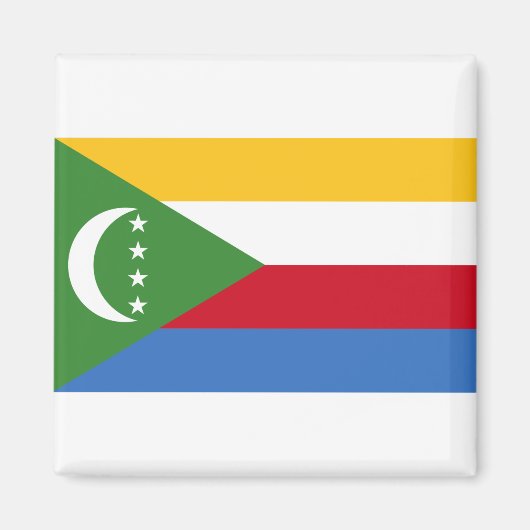 Comoros Flag Magneet (Voorkant)