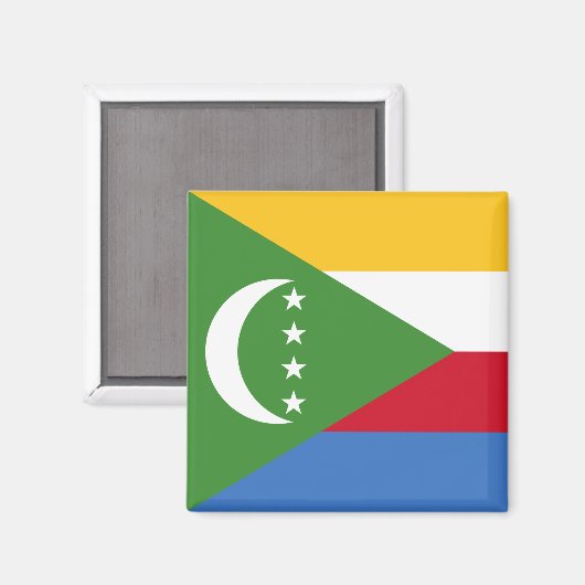Comoros Flag Magneet (Voorkant / Achterkant)