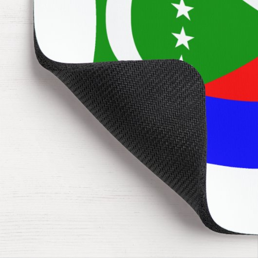 Comoros Flag Mousepad Muismat (Hoek)