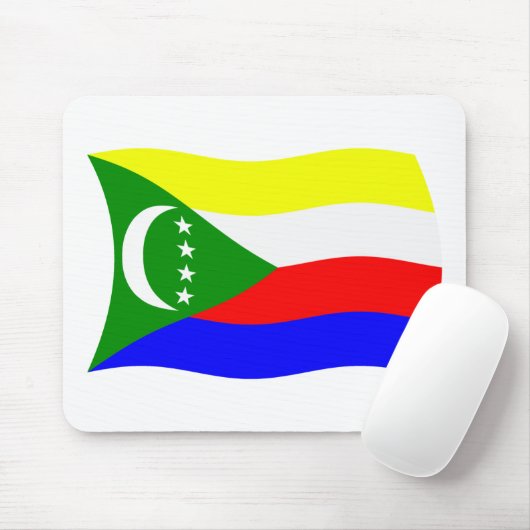 Comoros Flag Mousepad Muismat (Met muis)