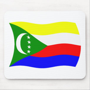 Comoros Flag Mousepad Muismat