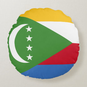 Comoros Flag Rond Kussen