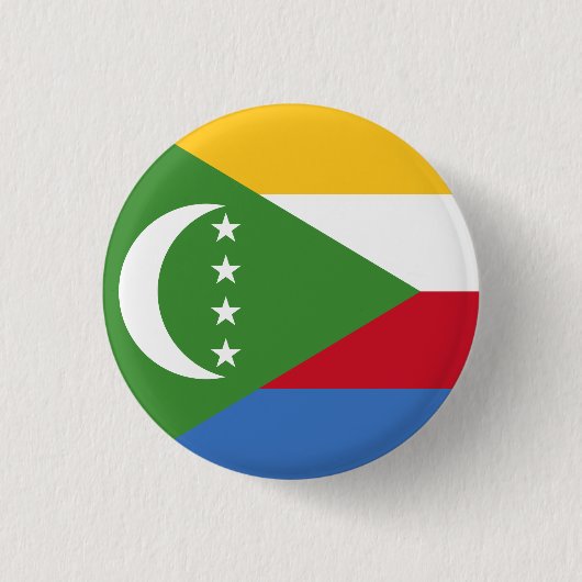 Comoros Flag Ronde Button 3,2 Cm (Voorkant)