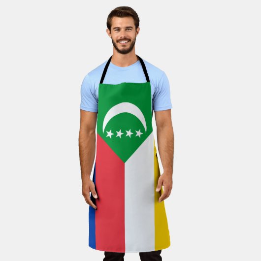 Comoros Flag Schort (Gedragen)