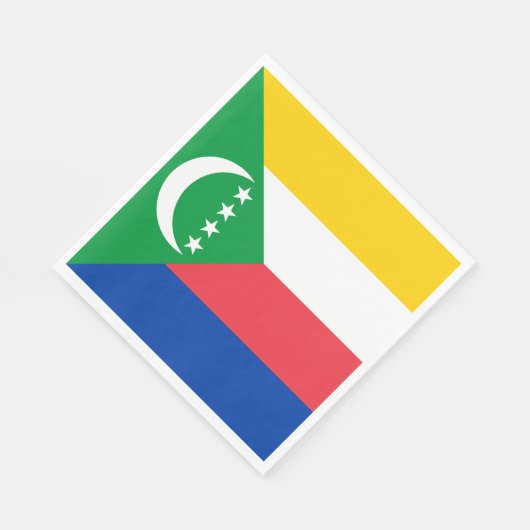 Comoros Flag Servet (Hoek)