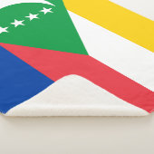 Comoros Flag Sherpa Deken (3/4)