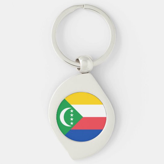 Comoros Flag Sleutelhanger (Voorkant)